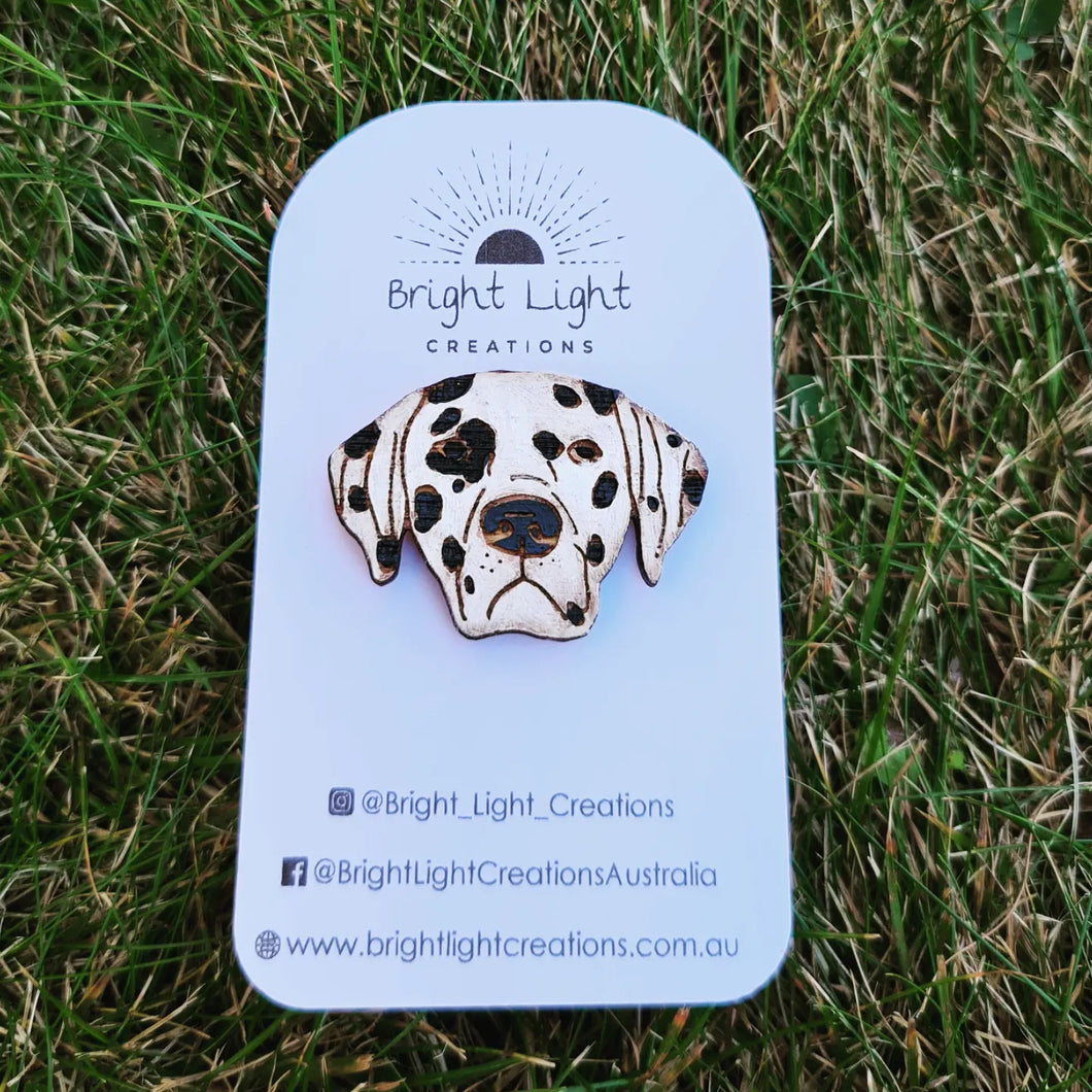 Dalmatian Dog Badge Pin