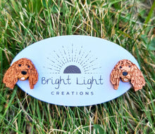 Load image into Gallery viewer, Irish Red Setter Dog Stud Earrings
