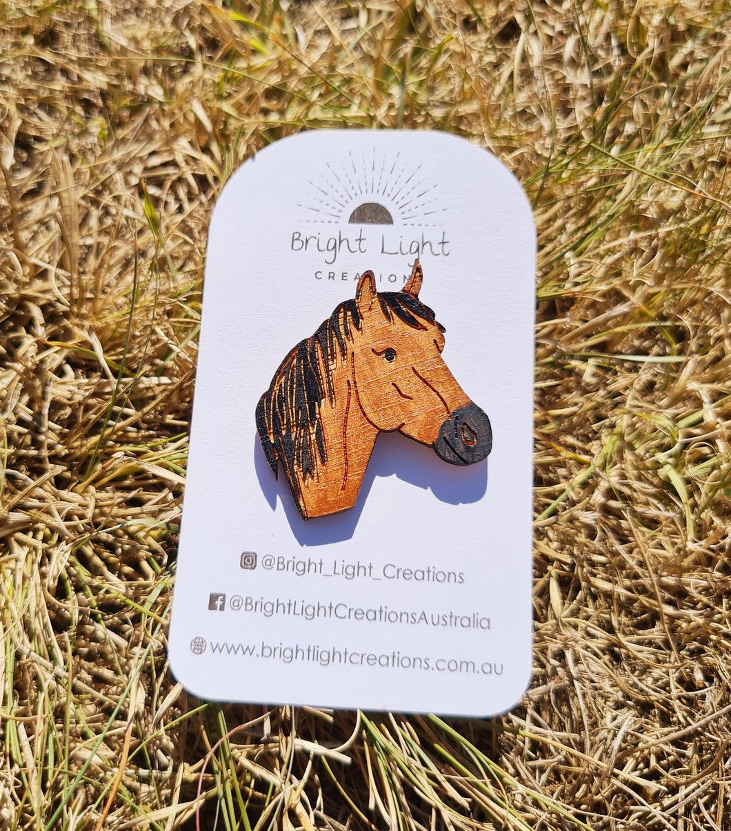 Horse Badge Pin