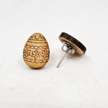 Load image into Gallery viewer, Easter Egg (Flower Pattern) Stud Earrings
