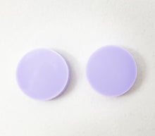 Load image into Gallery viewer, Pastel Purple Round Stud Earrings
