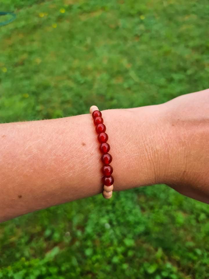 Carnelian Gemstone Bracelet