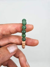 Load image into Gallery viewer, Green Gemstone Rosewood Bracelet
