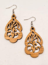 Load image into Gallery viewer, Flourish Hook Dangle Earrings
